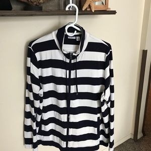 Nautical zip up jacket or top
